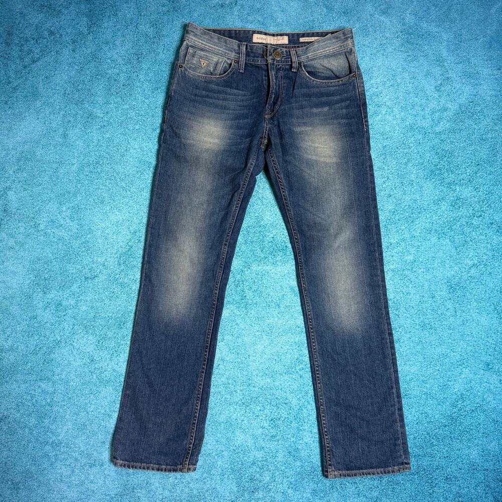 Guess Women's Straight Leg Jeans - Blue